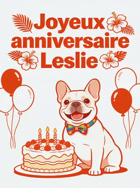 Joyeux anniversaire Leslie - Joyeux anniversaire leslie image