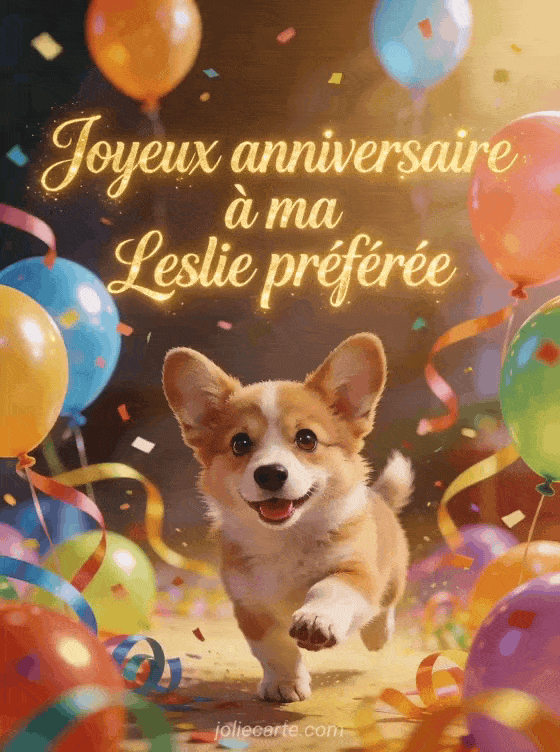 Joyeux anniversaire Leslie - Joyeux anniversaire leslie bisous