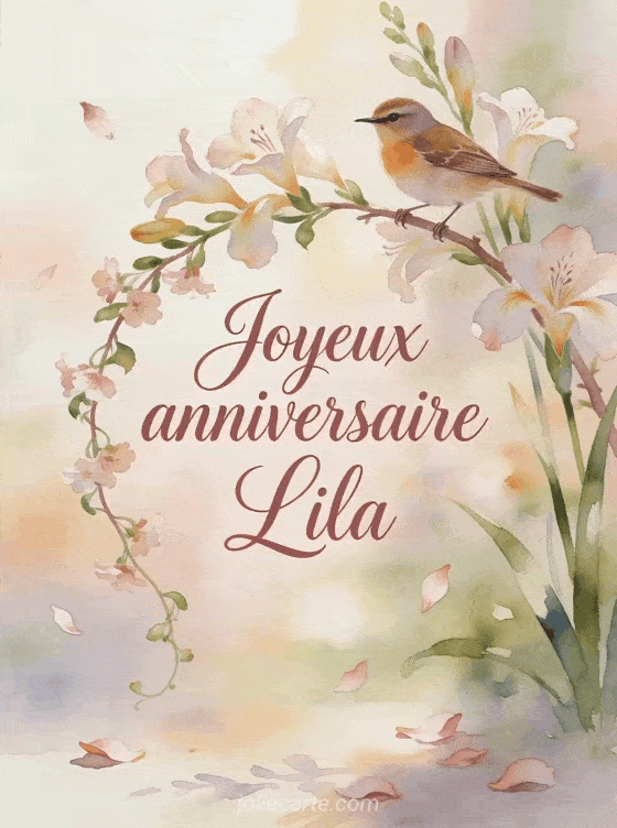 Joyeux anniversaire Lila - Joyeux anniversaire lila gif