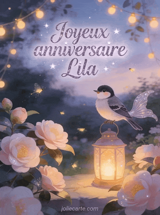Joyeux anniversaire Lila - Joyeux anniversaire lila gif anime