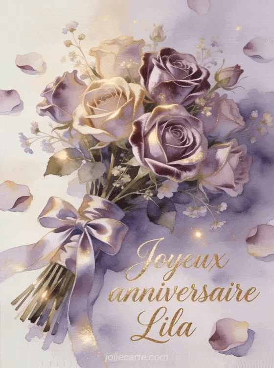 Joyeux anniversaire Lila - Joyeux anniversaire lila fleurs