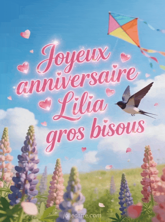 Joyeux anniversaire Lilia - Joyeux anniversaire lilia gros bisous