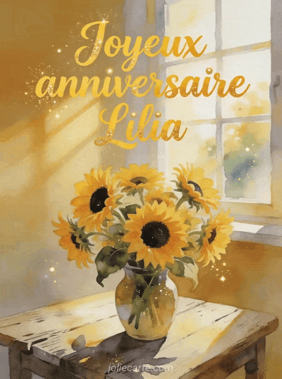 Joyeux anniversaire Lilia - Joyeux anniversaire lilia fleurs