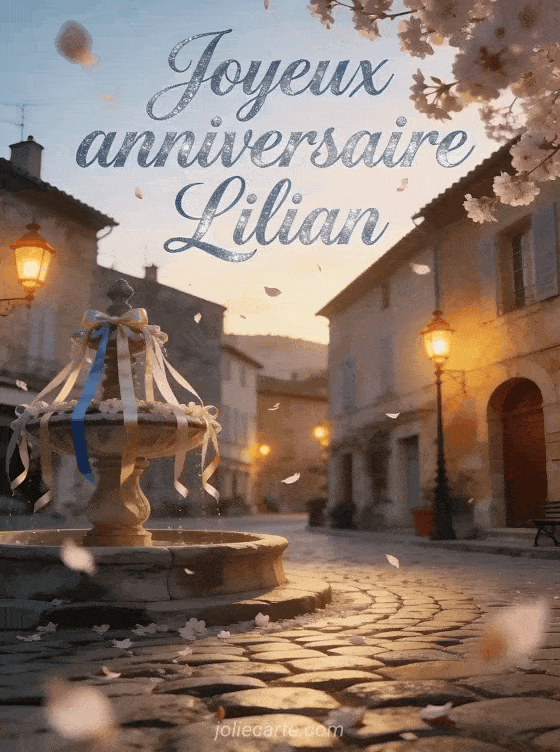 Joyeux anniversaire Lilian - Carte joyeux anniversaire lilian