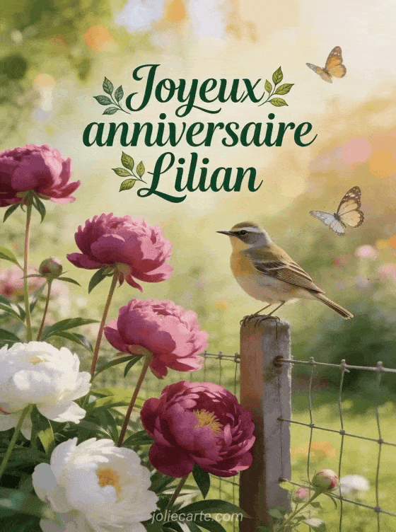 Joyeux anniversaire Lilian - Joyeux anniversaire lilian fleurs