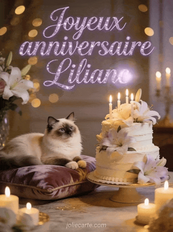 Joyeux anniversaire Liliane - Carte joyeux anniversaire liliane gratuite
