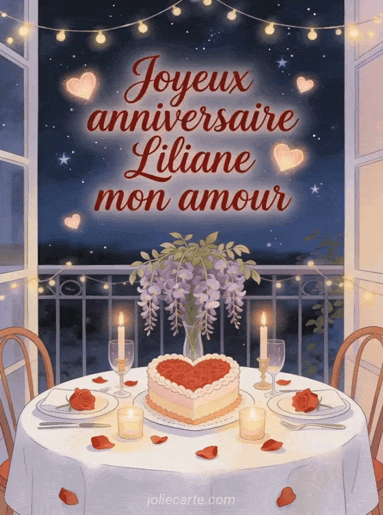 Joyeux anniversaire Liliane - Joyeux anniversaire liliane mon amour