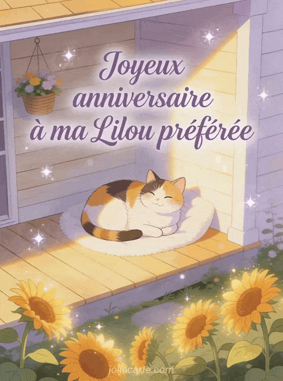Joyeux anniversaire Lilou - Joyeux anniversaire lilou gif anime
