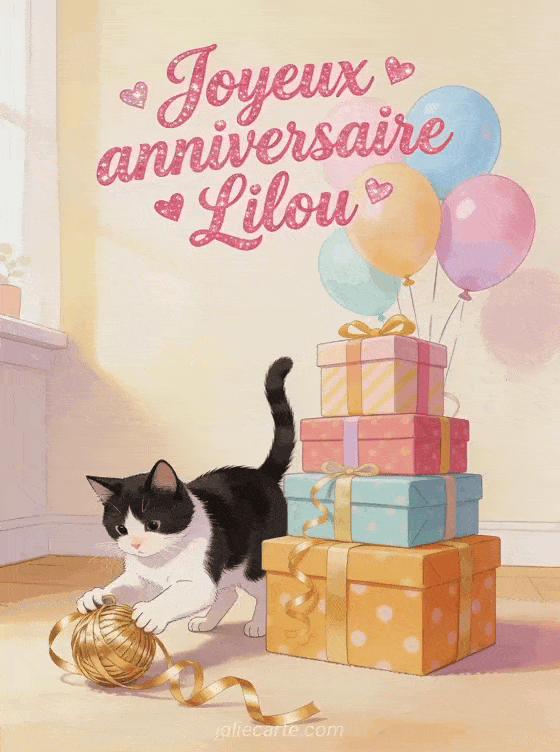 Joyeux anniversaire Lilou - Joyeux anniversaire lilou gif