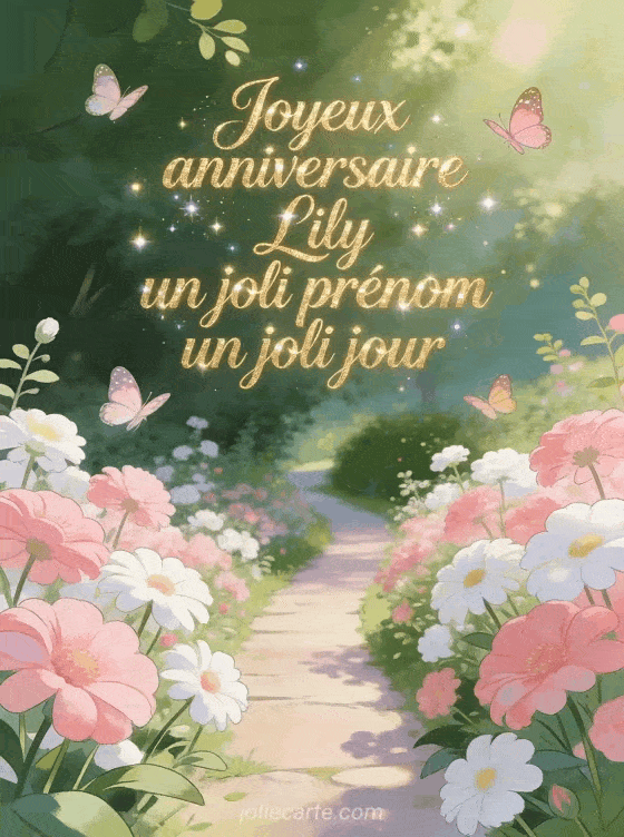 Joyeux anniversaire Lily - Joyeux anniversaire lily gif anime