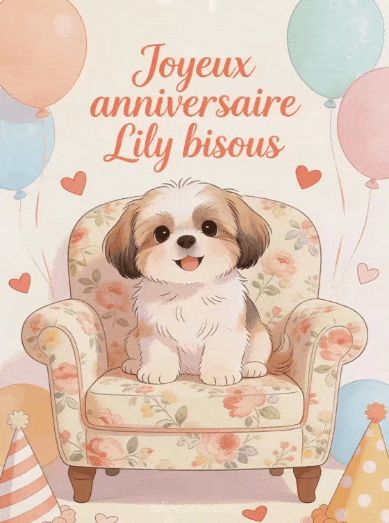 Joyeux anniversaire Lily - Joyeux anniversaire lily bisous