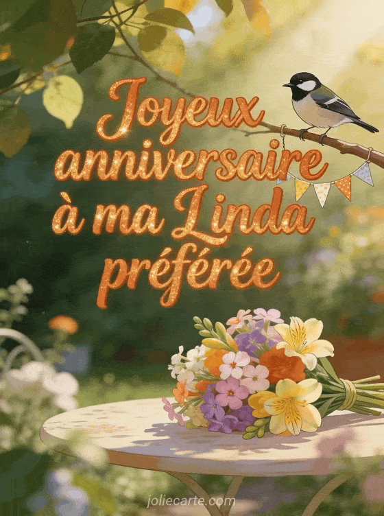Joyeux anniversaire Linda - Carte joyeux anniversaire linda gratuite