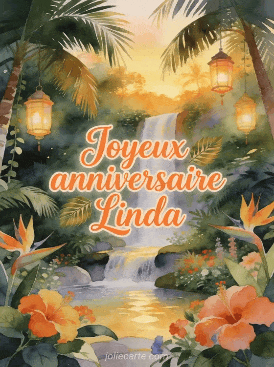 Joyeux anniversaire Linda - Joyeux anniversaire linda gif anime
