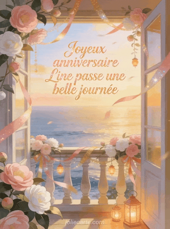 Joyeux anniversaire Line - Joyeux anniversaire line bisous