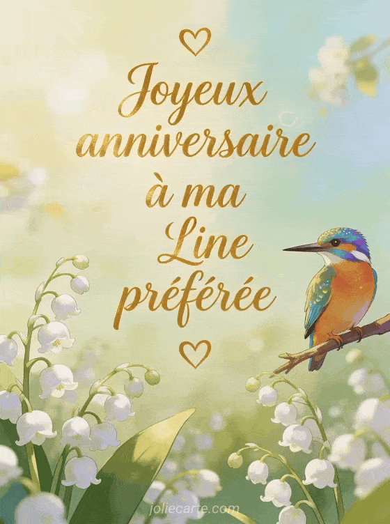 Joyeux anniversaire Line - Joyeux anniversaire line gros bisous