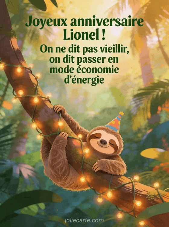 Joyeux anniversaire Lionel - Lionel humour