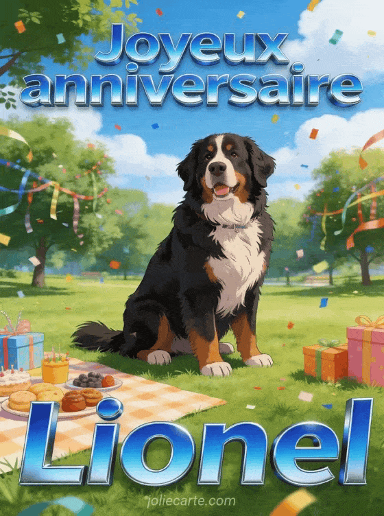 Joyeux anniversaire Lionel - Carte joyeux anniversaire lionel gratuite