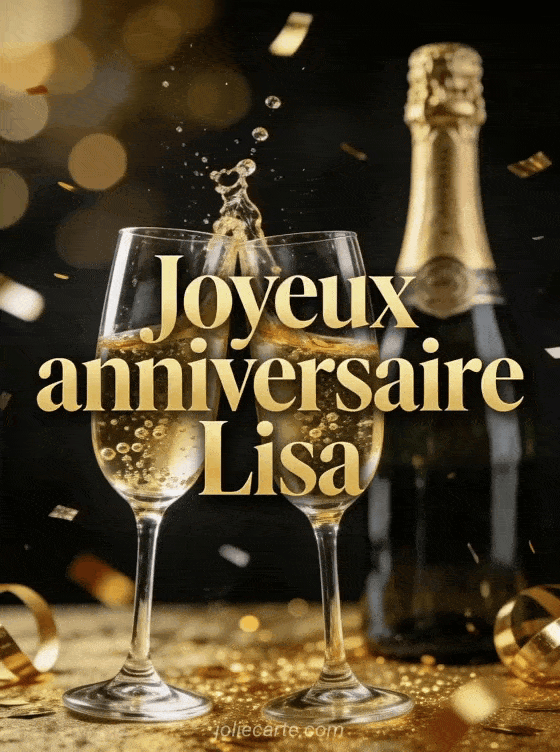 Joyeux anniversaire Lisa - Joyeux anniversaire lisa champagne