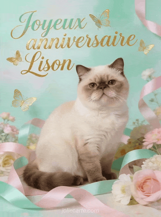 Joyeux anniversaire Lison - Carte joyeux anniversaire lison gratuite