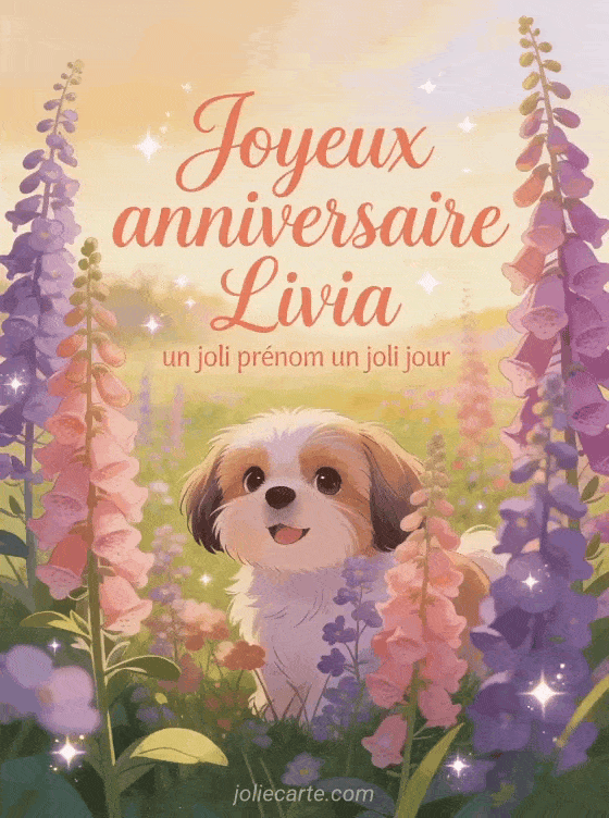 Joyeux anniversaire Livia - Joyeux anniversaire livia fleurs