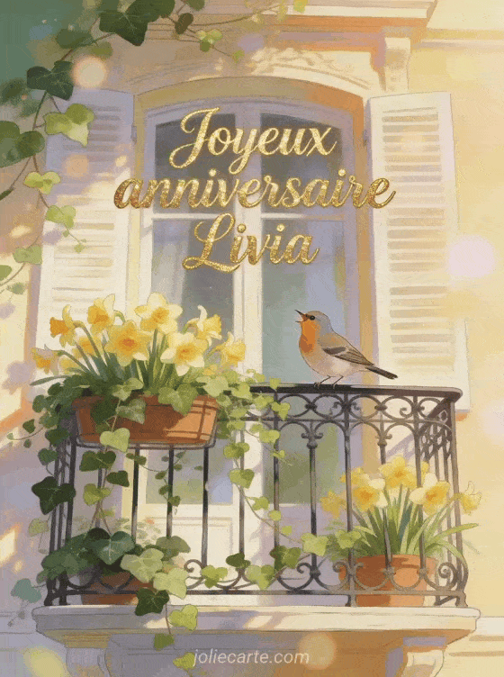 Joyeux anniversaire Livia - Joyeux anniversaire livia gif