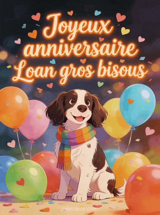 Joyeux anniversaire Loan - Joyeux anniversaire loan gros bisous