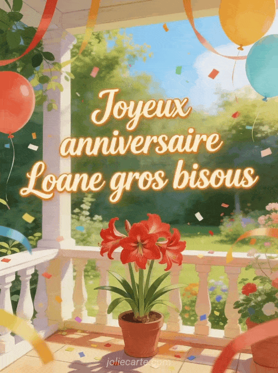 Joyeux anniversaire Loane - Joyeux anniversaire loane gros bisous