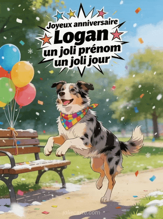 Joyeux anniversaire Logan - Carte joyeux anniversaire logan