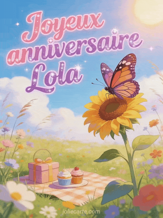 Joyeux anniversaire Lola - Joyeux anniversaire lola gif anime