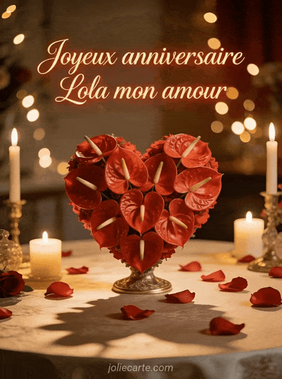 Joyeux anniversaire Lola - Joyeux anniversaire lola mon amour
