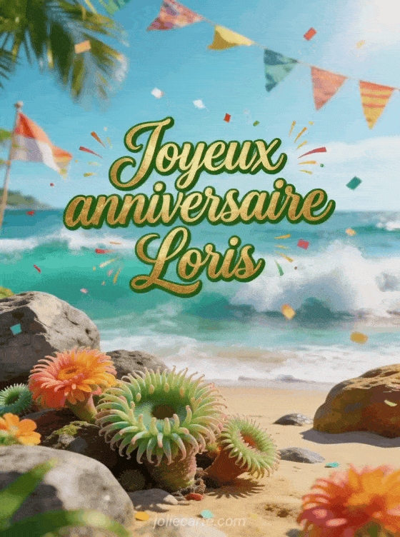 Joyeux anniversaire Loris - Carte joyeux anniversaire loris