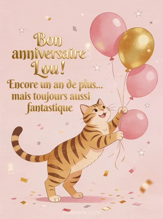 Joyeux anniversaire Lou - Bon anniversaire lou
