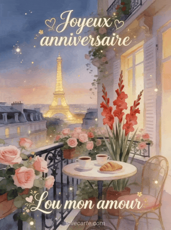 Joyeux anniversaire Lou - Joyeux anniversaire lou mon amour