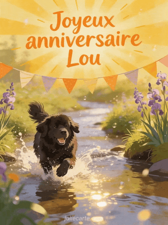 Joyeux anniversaire Lou - Joyeux anniversaire lou gif anime