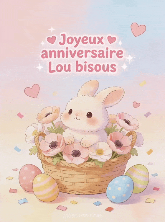 Joyeux anniversaire Lou - Joyeux anniversaire lou bisous