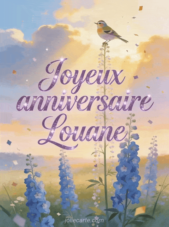 Joyeux anniversaire Louane - Joyeux anniversaire louane gif anime