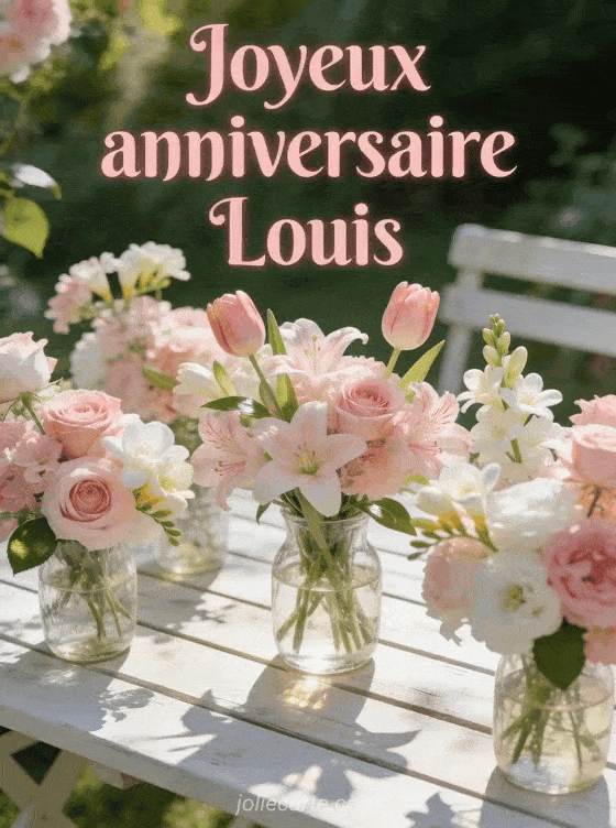 Joyeux anniversaire Louis - Louis fleurs