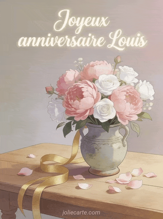 Joyeux anniversaire Louis - Joyeux anniversaire louis fleurs