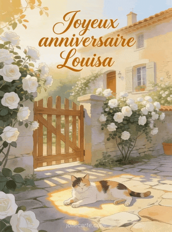 Joyeux anniversaire Louisa - Carte joyeux anniversaire louisa