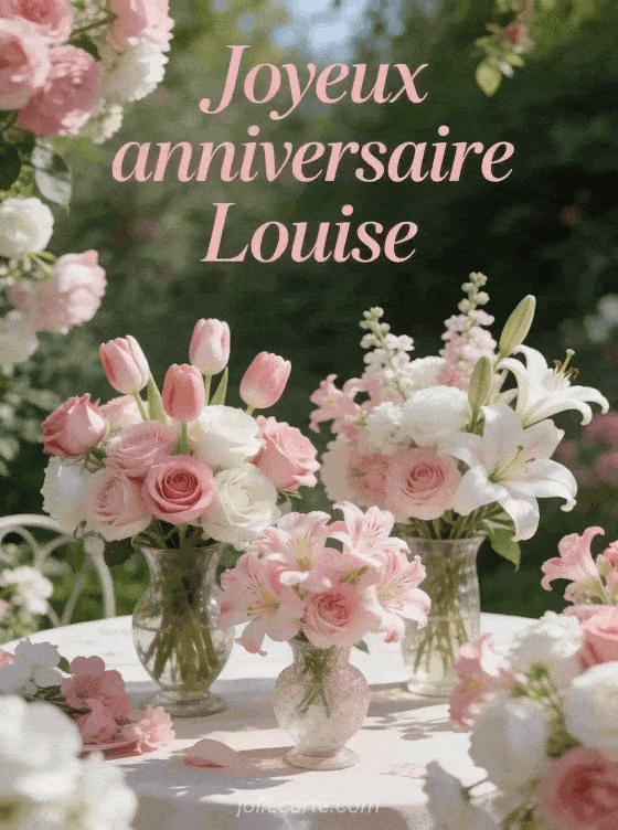 Joyeux anniversaire Louise - Joyeux anniversaire louise fleurs