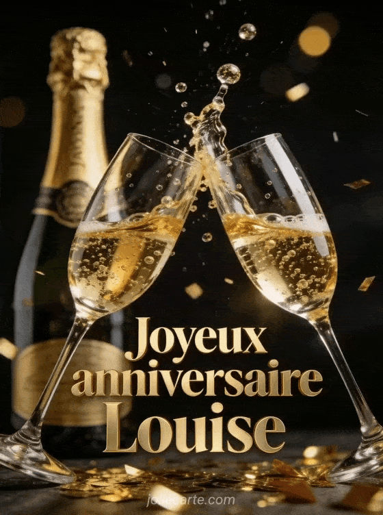 Joyeux anniversaire Louise - Joyeux anniversaire louise champagne