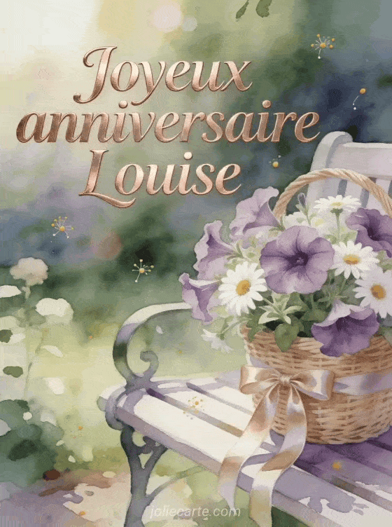 Joyeux anniversaire Louise - Carte joyeux anniversaire louise