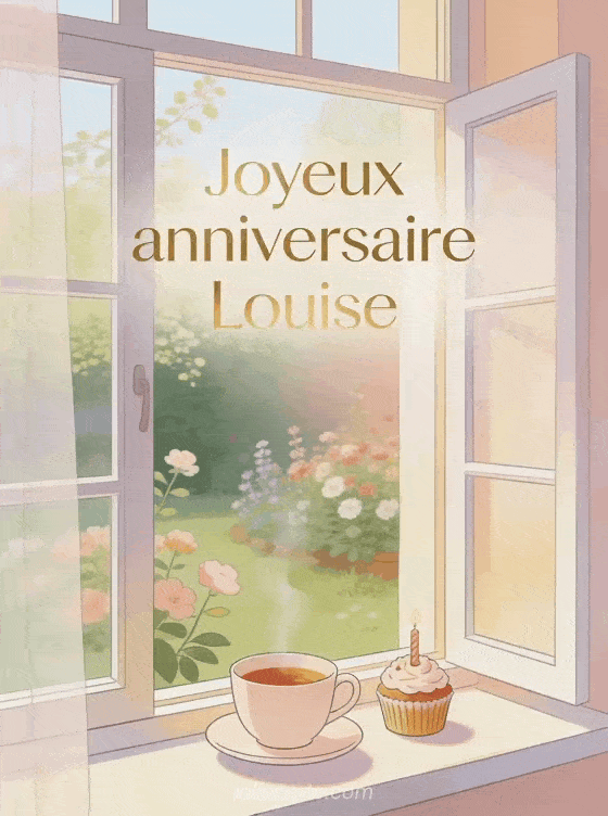 Joyeux anniversaire Louise - Carte joyeux anniversaire louise gratuite