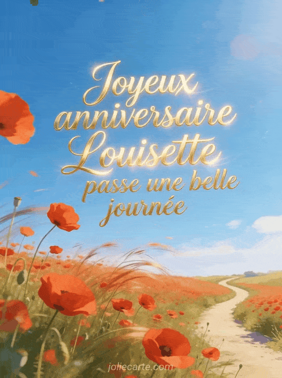 Joyeux anniversaire Louisette - Joyeux anniversaire louisette gros bisous