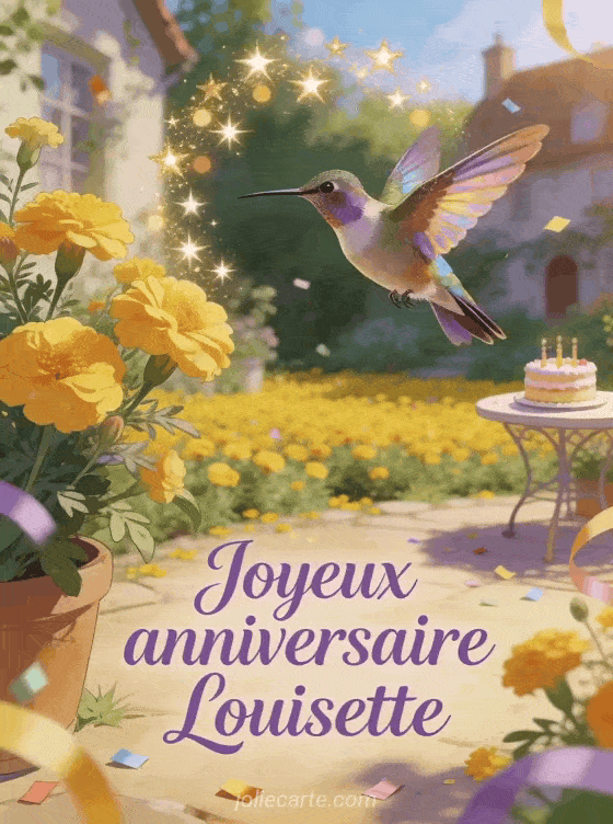 Joyeux anniversaire Louisette - Carte joyeux anniversaire louisette gratuite