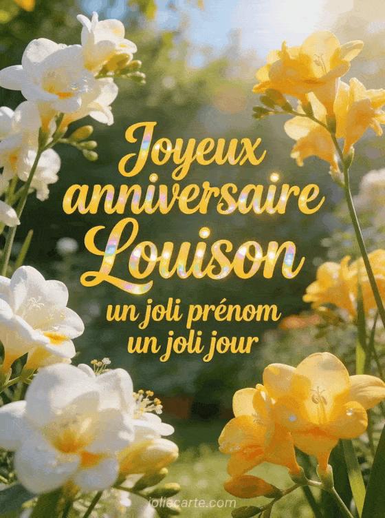 Joyeux anniversaire Louison - Joyeux anniversaire louison fleurs