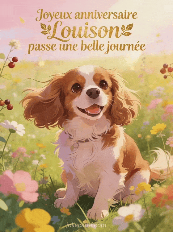 Joyeux anniversaire Louison - Carte joyeux anniversaire louison