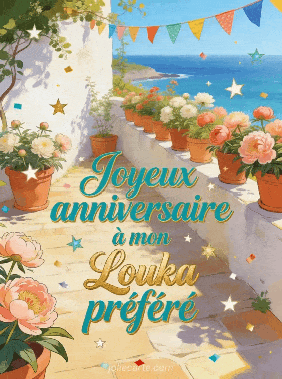 Joyeux anniversaire Louka - Joyeux anniversaire louka gif anime