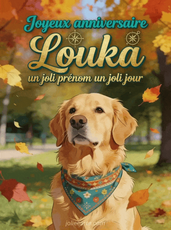 Joyeux anniversaire Louka - Carte joyeux anniversaire louka