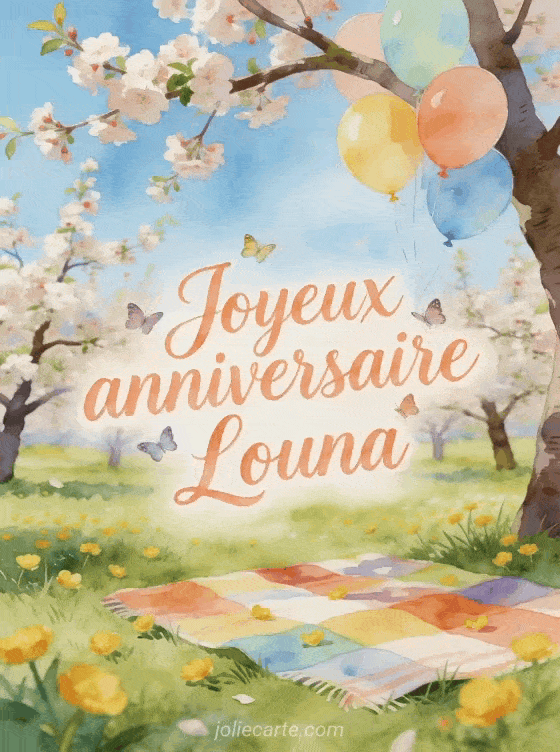 Joyeux anniversaire Louna - Joyeux anniversaire louna gif